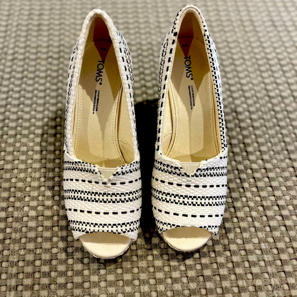 Toms wedge shoes.  Brand new.